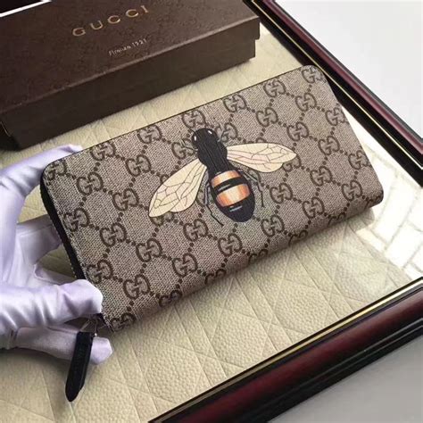 gucci screenprint wallet|Gucci original wallets.